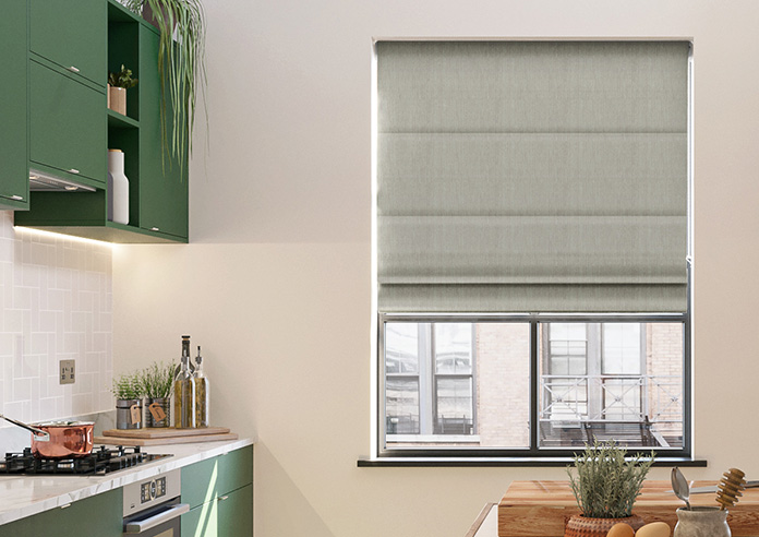 Atina (Blackout), Gainsboro - Roman Blind - Image 3